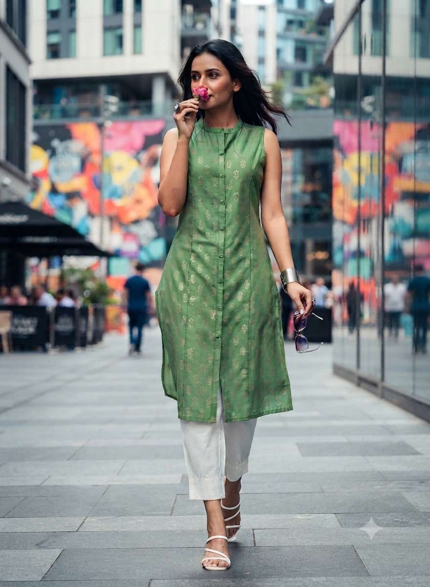 GL FANCY WITH WORK KURTI CATALOGUE COMFORT REGULAR CLOTHING SUPPLIER BUY 